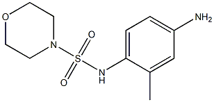 N-(4-amino-2-methylphenyl)morpholine-4-sulfonamide 结构式