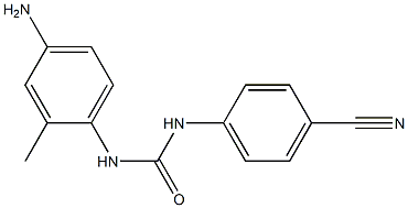 N-(4-amino-2-methylphenyl)-N'-(4-cyanophenyl)urea Structure