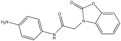 N-(4-aminophenyl)-2-(2-oxo-2,3-dihydro-1,3-benzoxazol-3-yl)acetamide Struktur