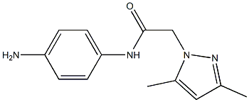 N-(4-aminophenyl)-2-(3,5-dimethyl-1H-pyrazol-1-yl)acetamide Struktur