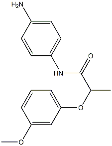 N-(4-aminophenyl)-2-(3-methoxyphenoxy)propanamide,,结构式