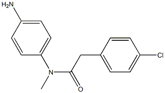N-(4-aminophenyl)-2-(4-chlorophenyl)-N-methylacetamide Structure
