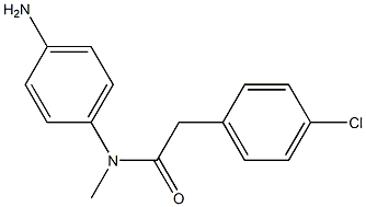 N-(4-aminophenyl)-2-(4-chlorophenyl)-N-methylacetamide,,结构式