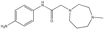 N-(4-aminophenyl)-2-(4-methyl-1,4-diazepan-1-yl)acetamide,,结构式