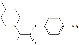 N-(4-aminophenyl)-2-(4-methylpiperidin-1-yl)propanamide Structure