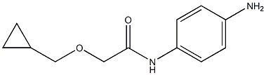 N-(4-aminophenyl)-2-(cyclopropylmethoxy)acetamide Structure