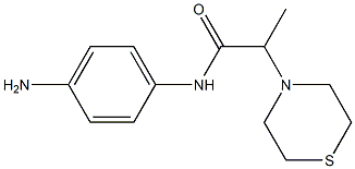 N-(4-aminophenyl)-2-(thiomorpholin-4-yl)propanamide Structure