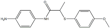 N-(4-aminophenyl)-2-[(4-methoxyphenyl)sulfanyl]propanamide Structure