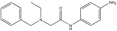 N-(4-aminophenyl)-2-[benzyl(ethyl)amino]acetamide 化学構造式