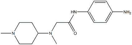 N-(4-aminophenyl)-2-[methyl(1-methylpiperidin-4-yl)amino]acetamide Structure