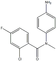 N-(4-aminophenyl)-2-chloro-4-fluoro-N-methylbenzamide,,结构式