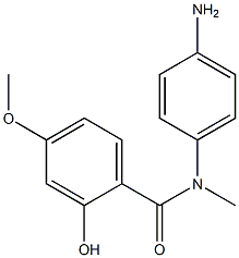 N-(4-aminophenyl)-2-hydroxy-4-methoxy-N-methylbenzamide 结构式