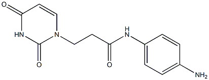 N-(4-aminophenyl)-3-(2,4-dioxo-1,2,3,4-tetrahydropyrimidin-1-yl)propanamide 化学構造式