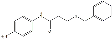 N-(4-aminophenyl)-3-(benzylsulfanyl)propanamide 结构式