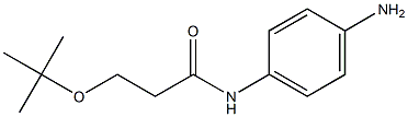 N-(4-aminophenyl)-3-(tert-butoxy)propanamide,,结构式