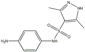 N-(4-aminophenyl)-3,5-dimethyl-1H-pyrazole-4-sulfonamide Structure