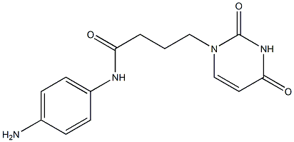 N-(4-aminophenyl)-4-(2,4-dioxo-1,2,3,4-tetrahydropyrimidin-1-yl)butanamide 化学構造式