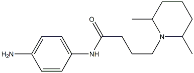 N-(4-aminophenyl)-4-(2,6-dimethylpiperidin-1-yl)butanamide Structure