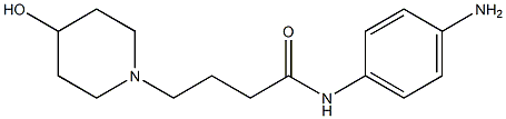 N-(4-aminophenyl)-4-(4-hydroxypiperidin-1-yl)butanamide 结构式