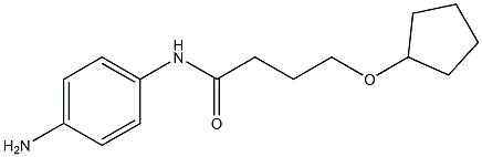 N-(4-aminophenyl)-4-(cyclopentyloxy)butanamide 化学構造式