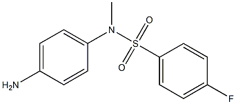 N-(4-aminophenyl)-4-fluoro-N-methylbenzene-1-sulfonamide 结构式