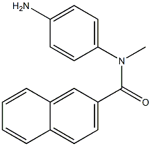N-(4-aminophenyl)-N-methylnaphthalene-2-carboxamide,,结构式