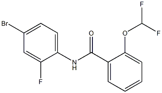 N-(4-bromo-2-fluorophenyl)-2-(difluoromethoxy)benzamide Structure