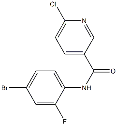 N-(4-bromo-2-fluorophenyl)-6-chloropyridine-3-carboxamide Structure