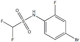 N-(4-bromo-2-fluorophenyl)difluoromethanesulfonamide 结构式