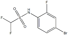 N-(4-bromo-2-fluorophenyl)difluoromethanesulfonamide Struktur