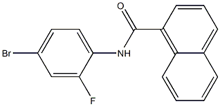 N-(4-bromo-2-fluorophenyl)naphthalene-1-carboxamide Struktur