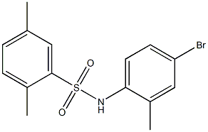 N-(4-bromo-2-methylphenyl)-2,5-dimethylbenzene-1-sulfonamide Structure