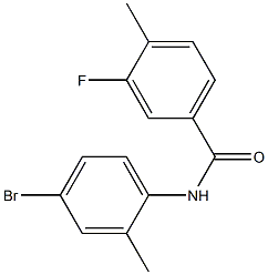 N-(4-bromo-2-methylphenyl)-3-fluoro-4-methylbenzamide Structure