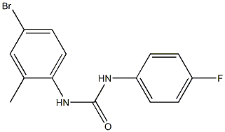 N-(4-bromo-2-methylphenyl)-N'-(4-fluorophenyl)urea Structure