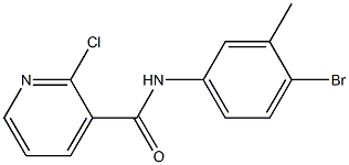 N-(4-bromo-3-methylphenyl)-2-chloropyridine-3-carboxamide 结构式