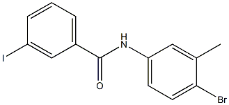 N-(4-bromo-3-methylphenyl)-3-iodobenzamide Struktur