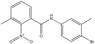 N-(4-bromo-3-methylphenyl)-3-methyl-2-nitrobenzamide Struktur