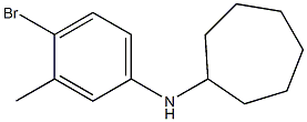 N-(4-bromo-3-methylphenyl)cycloheptanamine Structure