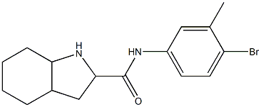 N-(4-bromo-3-methylphenyl)octahydro-1H-indole-2-carboxamide Structure