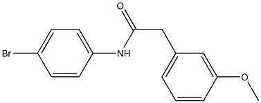 N-(4-bromophenyl)-2-(3-methoxyphenyl)acetamide 结构式