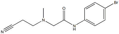 N-(4-bromophenyl)-2-[(2-cyanoethyl)(methyl)amino]acetamide