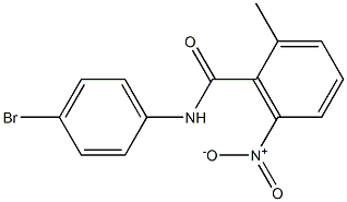 N-(4-bromophenyl)-2-methyl-6-nitrobenzamide 结构式