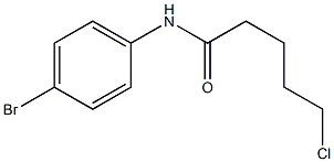 N-(4-bromophenyl)-5-chloropentanamide 化学構造式