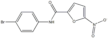 N-(4-bromophenyl)-5-nitro-2-furamide,,结构式