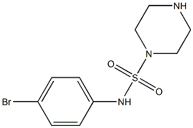 N-(4-bromophenyl)piperazine-1-sulfonamide,,结构式