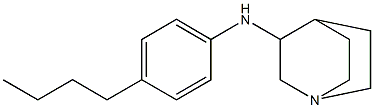 N-(4-butylphenyl)-1-azabicyclo[2.2.2]octan-3-amine 结构式