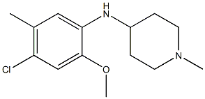 N-(4-chloro-2-methoxy-5-methylphenyl)-1-methylpiperidin-4-amine Struktur