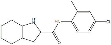 N-(4-chloro-2-methylphenyl)-octahydro-1H-indole-2-carboxamide Struktur