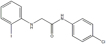 N-(4-chlorophenyl)-2-[(2-iodophenyl)amino]acetamide Struktur