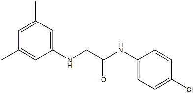 N-(4-chlorophenyl)-2-[(3,5-dimethylphenyl)amino]acetamide 结构式